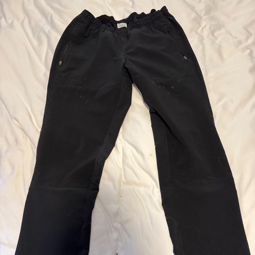 Patagonia women’s black technical pants wind shield